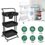 slim rolling organizer cart